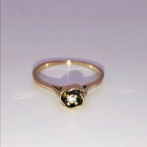 .33 CWT SOLITAIRE DIAMOND 10Kt SOLID GOLD RING
